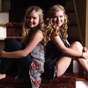 Cailin Loesch (left)and twin sister Hannah Loesch in 2012.