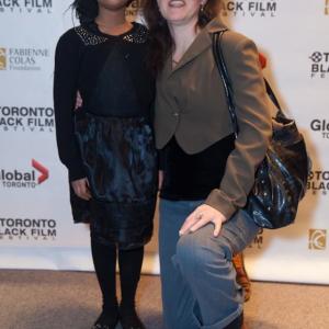 Allison with producer Tara Boire at screening of Clean Teeth Wednesdays