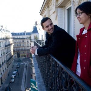 Still of Jake Johnson and Charlyne Yi in Paper Heart 2009