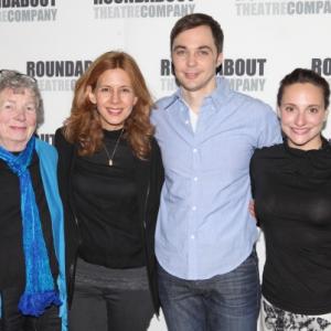 Broadways HARVEY Meet and Greet  Angela Peyton Jessica Hecht Jim Parsons and Tracee Chimo  April 20 2012