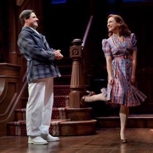 Rich Sommer and Tracee Chimo on Broadway in a scene from HARVEY at Studio 54 2012