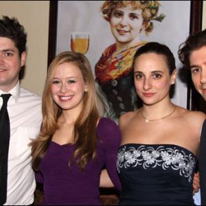 The cast of BAD JEWS  now Extended through December 30 2012