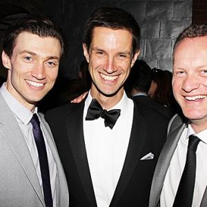 Bryce Pinkham Simon Ash and Colin Ingram at the Opening Night of GHOST the Musical on Broadway