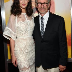 Steven Spielberg and Charlotte Le Bon at event of Simto zingsniu kelione (2014)