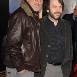 Steven Spielberg and Peter Jackson at event of The Lovely Bones 2009