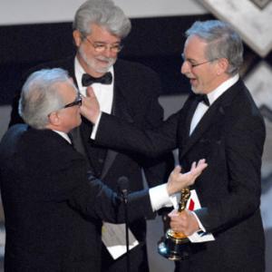 George Lucas, Martin Scorsese and Steven Spielberg at event of The 79th Annual Academy Awards (2007)