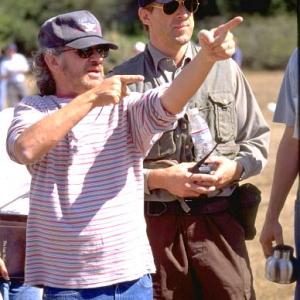 Steven Spielberg on location