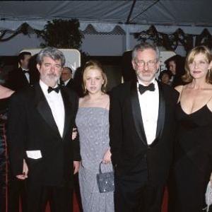 George Lucas, Steven Spielberg, Kate Capshaw and Amanda Lucas