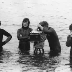 Jaws Steven Spielberg and crew 1974 Universal