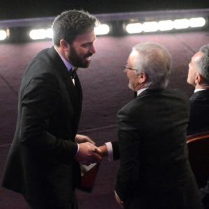 Steven Spielberg and Ben Affleck at event of The Oscars 2013