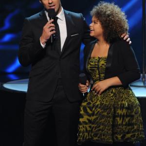 Still of Steve Jones and Rachel Crow in The X Factor 2011