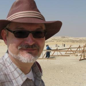 Screenwriter and author Skip Berry during a visit to Egypt