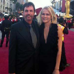 Brian D Fox with Annika West at the 2011 Academy Awards