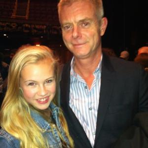 Danika with Stephen Daldry at Billy Elliot's final show on Broadway
