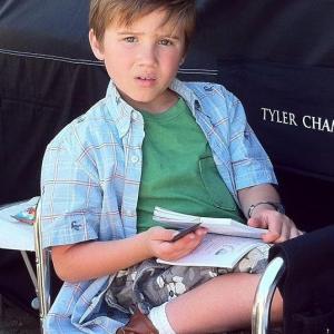 Tyler on the set of The Client List for Lifetime TV