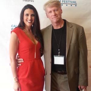 Gretta Sosine with Writer Director Producer Adam Reeves at the California Independent Film Festival screening for My Brothers Shoes