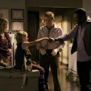 Samuel J. Dixon with Bridget Flanery, Tim Matheson, and Cress Williams in Hart of Dixie