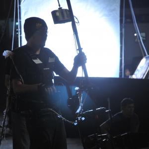 Producer Dankmar Garcia on set of Tequila (2011).
