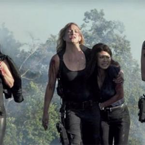 Still of Nicole Bilderback, Zoe Bell, Tiffany Panhilason, and Kristanna Loken in Mercenaries.