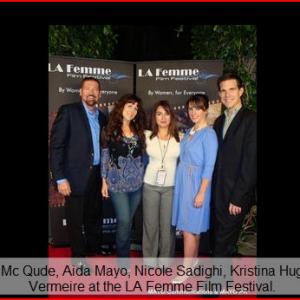 George McQuade Aida Mayo Nicole Sadighi Kristina Hughes and Brian Vermeire at the La Femme Film Festival