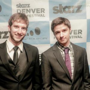 Drew Byerly and Joshua McQuilkin at the premier of 