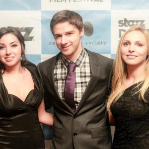 Brittany Horn Joshua McQuilkin and Luba Bocian at the premier of Jeune Fille and Over the Bridge