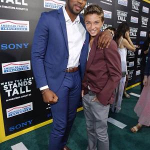 Gavin Casalegno and SerDarius Blain at the When the Game Stands Tall event 2014