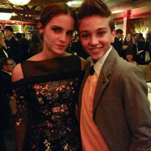 Gavin Casalegno with Emma Watson  NOAH premier after party