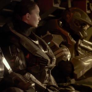 Still of Tony Giroux, Jenna Berman and Daniel Cudmore in Halo 4: Forward Unto Dawn