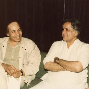 Interviewing India's film star Shashi Kapoor at the Puna Film Institute in India in April 1986