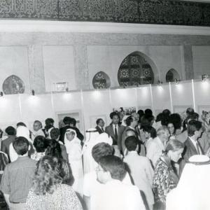 The Merhaba art exhibition attracted a big crowd before the screening of the film in Feb 1988