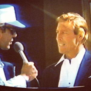 Interviewing actor James Franciscus on set in San Francisco in 1981 He was playing JFK in a Tv movie