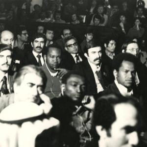 In the front row before the screening of Vanessas The Palestinian at Baghdad Intl Film Festival on Palestine in March 1978