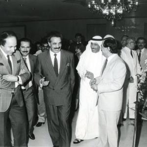 The opening ceremony of the Merhaba film and exhibition hosted top cultural officials from Kuwait in Feb 1988