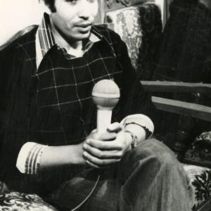 Being interviewed for Baghdad TV in 1976