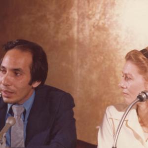 Meeting the press with Vanessa on the outset of her first visit to Kuwait in 1979