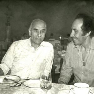 With calssic Egyptian filmmaker Kamal Al Sheikh in 1983