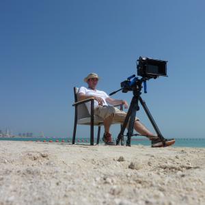 Luke Bradford filming for the Doha Tribeca Film Festival 2011