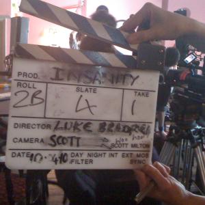 On set of TOMORROW Working title Insanity