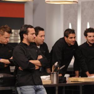 Still of Marcel Vigneron, Richard Blais, Fabio Viviani, Michael Isabella and Angelo Sosa in Top Chef (2006)