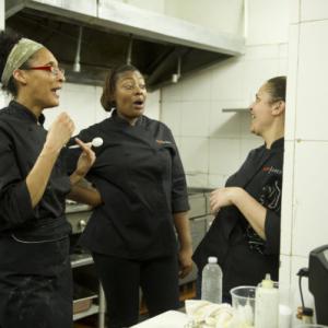 Still of Antonia Lofaso and Tiffany Derry in Top Chef 2006