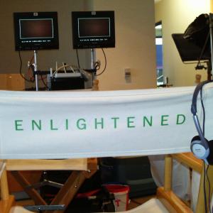 On set of HBO Enlightened Series 912010
