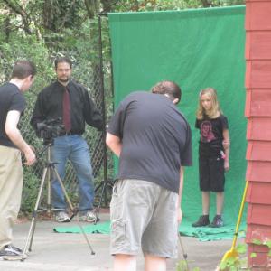 Green Screen work on the set of GHOST