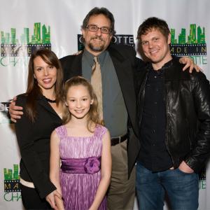 The team from KNOWING L-R Vanessa Ore, Tim Vogel(Director), Michael Sharpe, Kayli