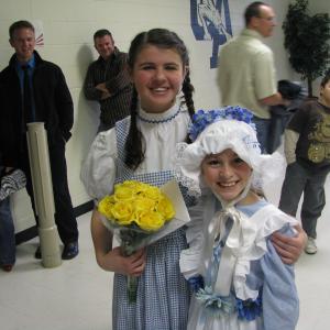 Kayli as a Munchkin in the Union County Performance Ensembles Production of The Wizard of Oz