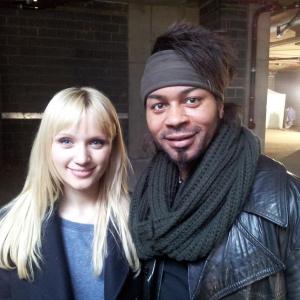 Onset with Actress Emily Berrington on Webseries Human By AMC With William Hurt.