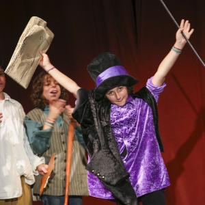 Devan as Willy Wonka in the stage performance of Charlie and the Chocolate Factory