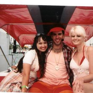 On the set of Piranha 2010 with Eli Roth