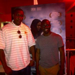 Lonzo Nzekwe and Gbenga Akinnagbe from The Wire at Anchor Baby screening