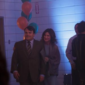 Still of Jack Black and Kathryn Hahn in The D Train (2015)